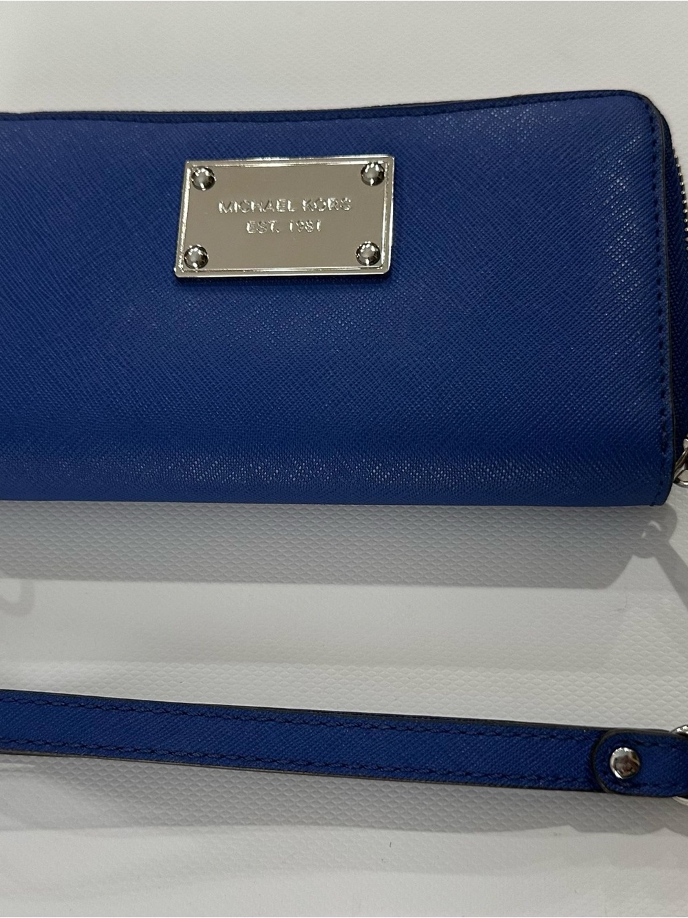 Michael Kors Royal Blue Wristlet Clutch NWOT
